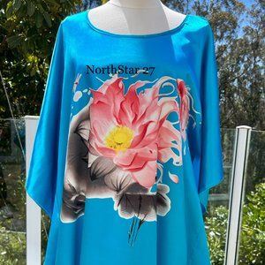 Women Plus Size Bat Wings Kaftan Lounge Dress